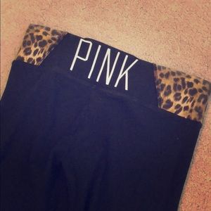 Victoria’s Secret Pink leopard waistband legging